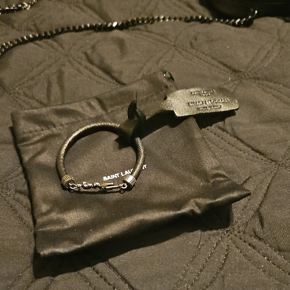 Saint Laurent Black Bracelet